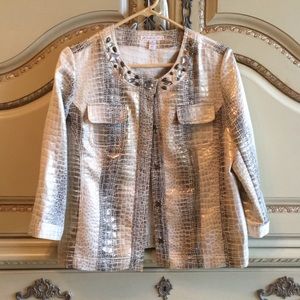 Metallic snakeskin Jacket JM collection